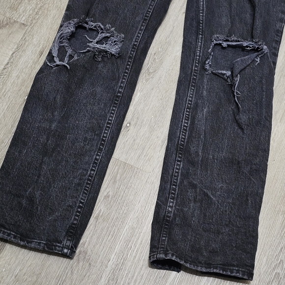 Abercrombie ultra high rise 90s straight jeans black - Picture 8 of 13